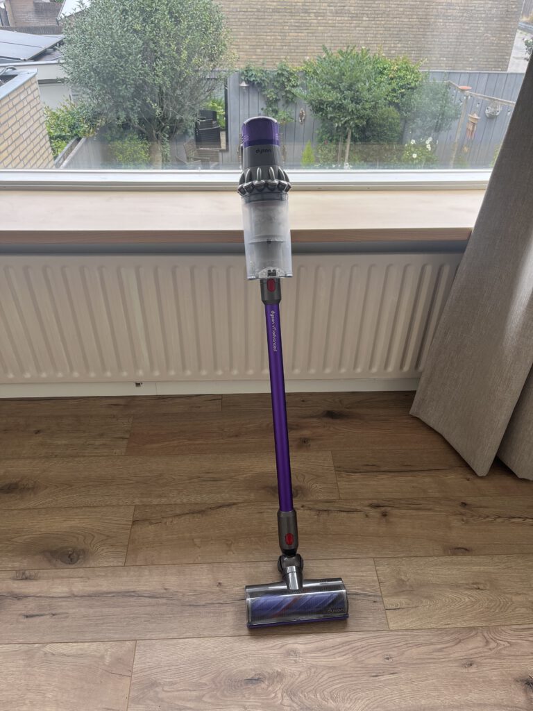Dyson V11 Advanced heeft geen parkeerstand